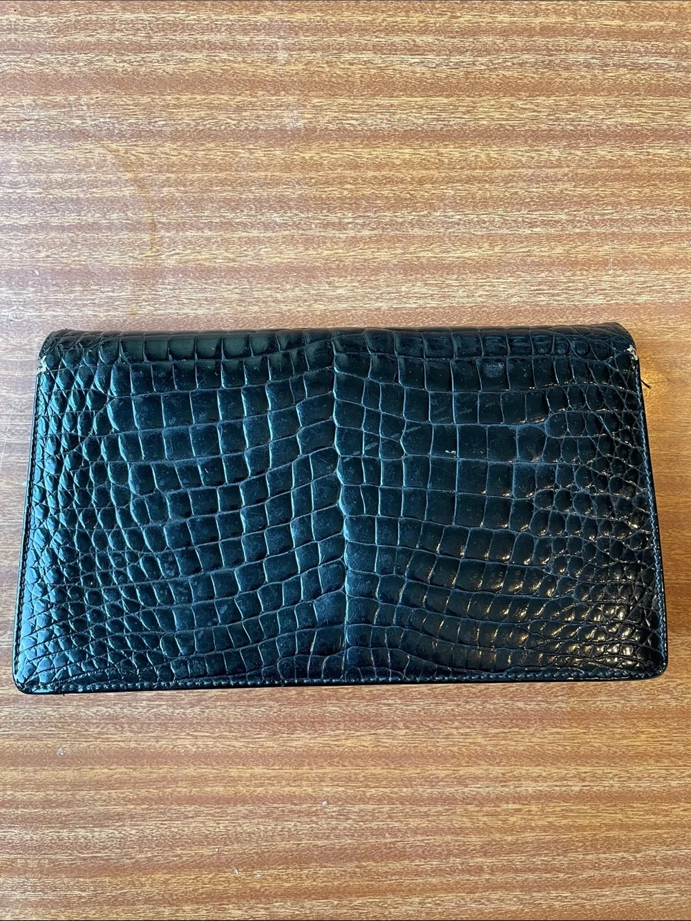 Vintage genuine leather clutch